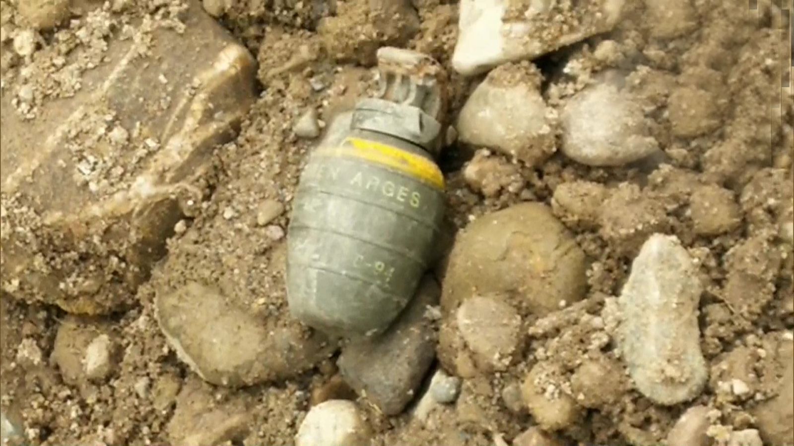 Hand Grenade Recovered from Damtal Himachal Pradesh