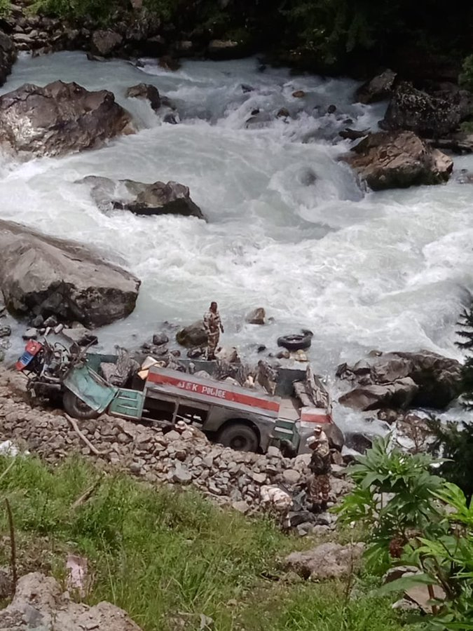 Big Accident with ITBP jawans in Jammu and Kashmir
