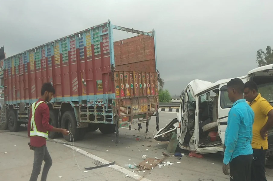 Accident in Sonipat