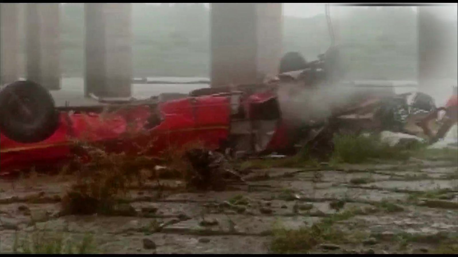 Bus fell in Narmada river in MP