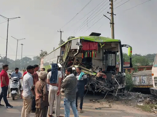 Horrific Bus Accident In Karnal 
