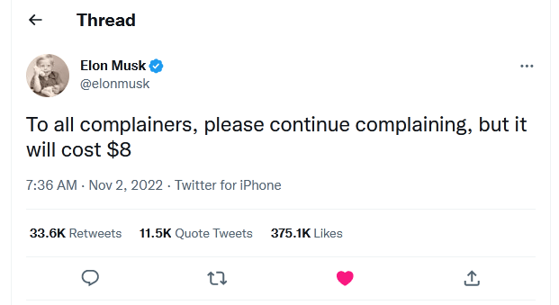 Elon Musk New Announcement For Twitter