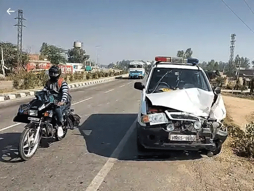 Dushyant Chautala Convoy Accident