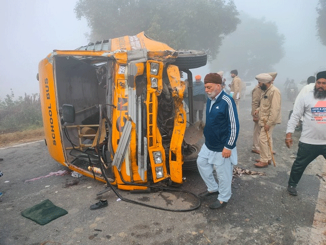 Punjab School Bus and Truck Accident