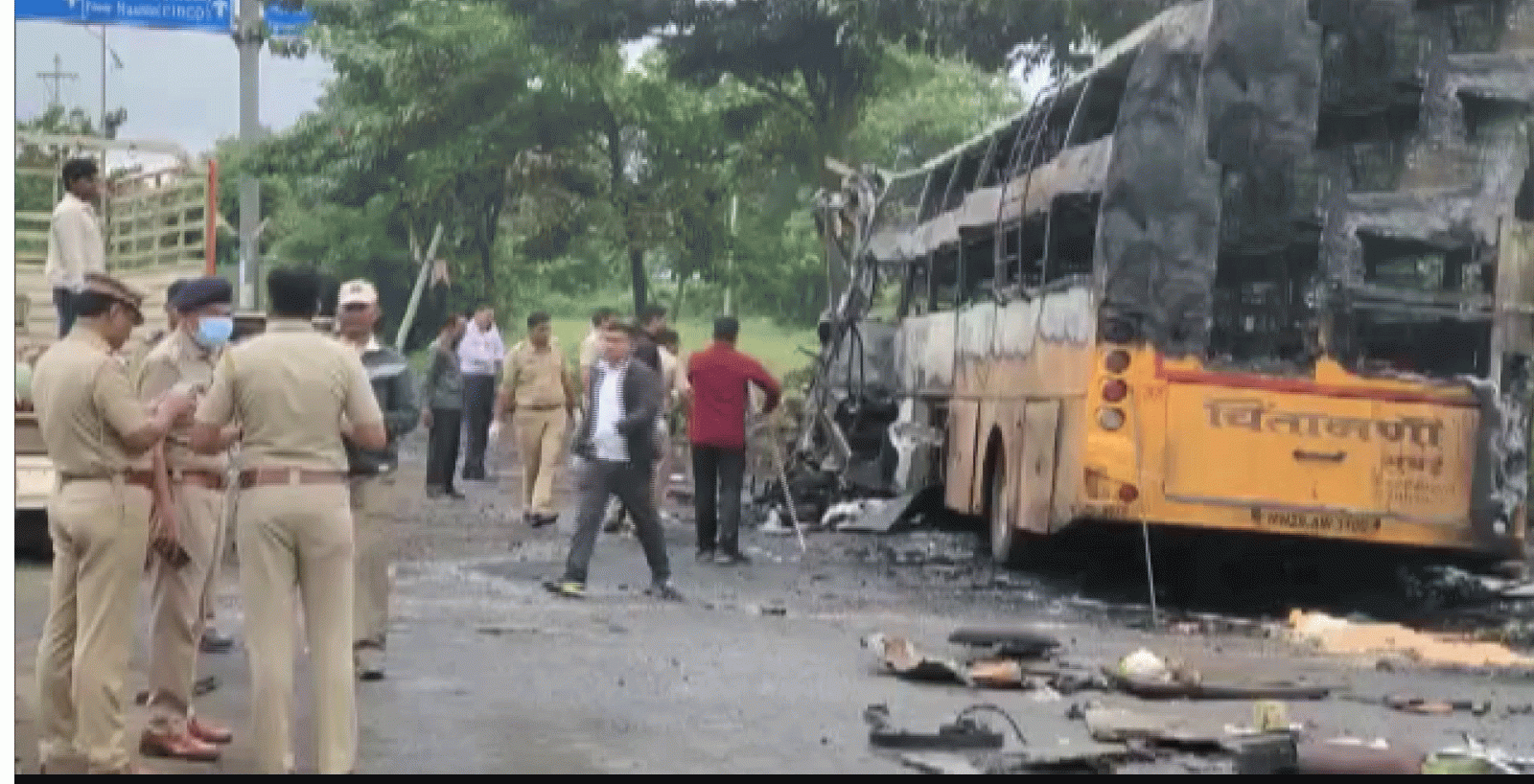 Bus Fire Incident In Nashik