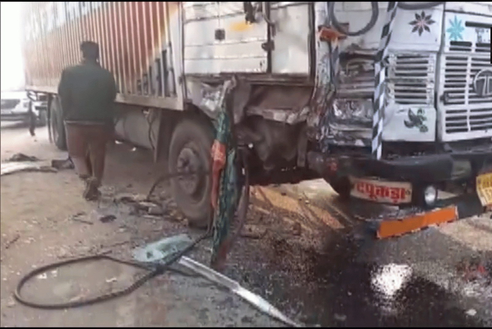 School Bus and Truck Collide in Haryana