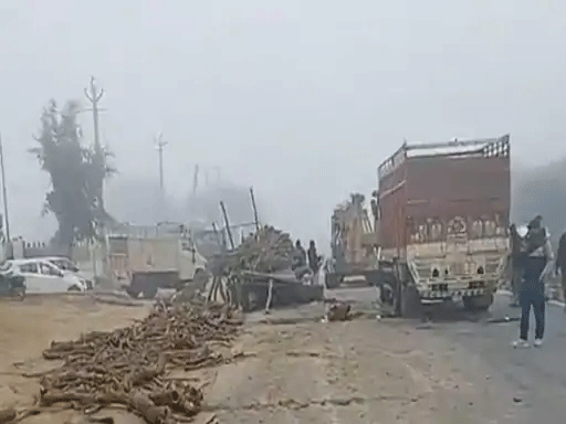 Many Vehicles Accidented in Hisar Haryana