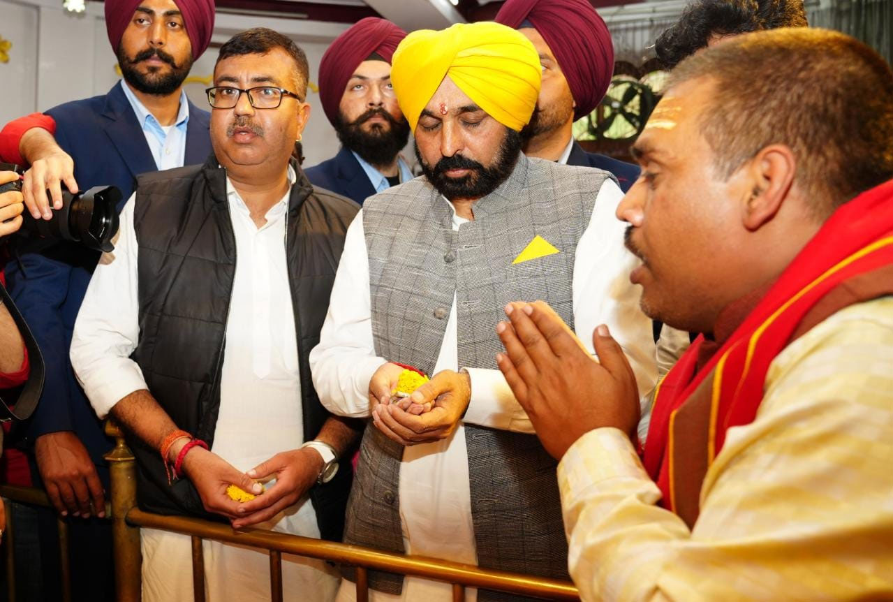 Punjab CM Bhagwant in Jalandhar Temples