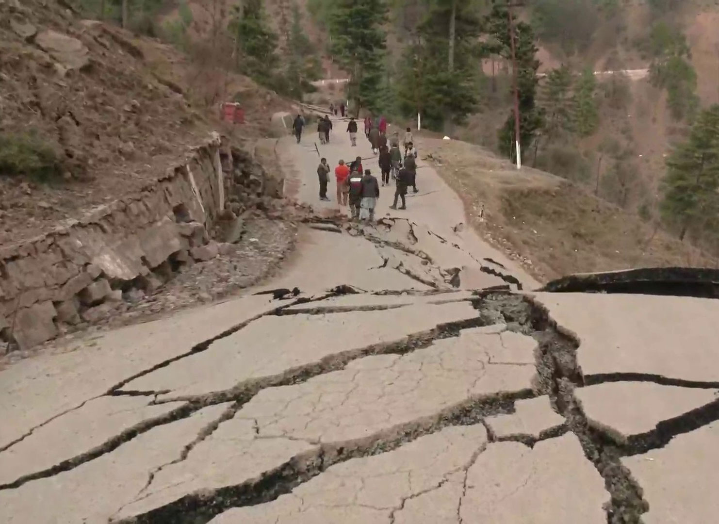 Landslide Damages Roads in Ramban JK