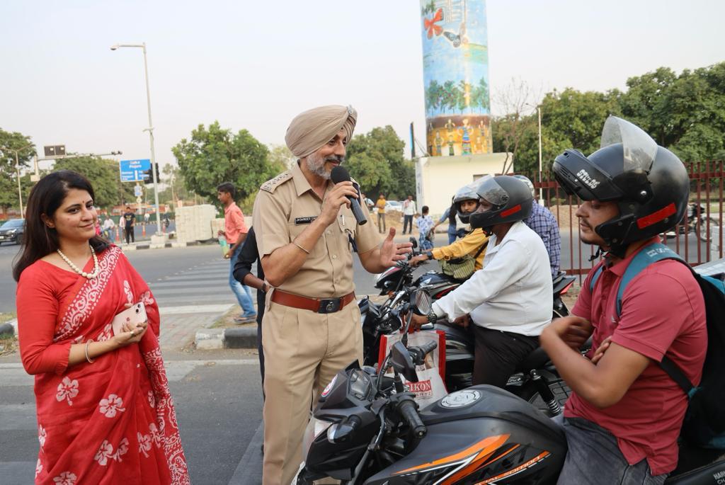 Chandigarh Traffic Police Engines Off Campaign