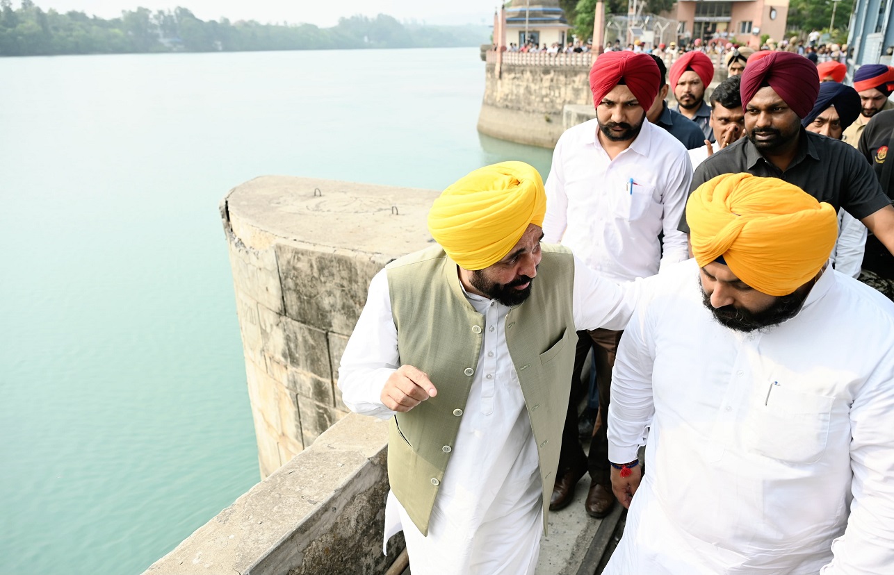 Chief Minister Bhagwant Singh Mann reached Nangal Dam