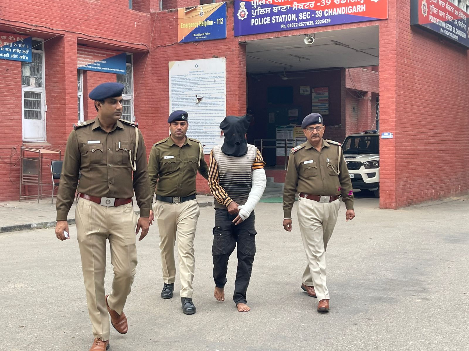 Chandigarh Bike Cab Driver Arrest