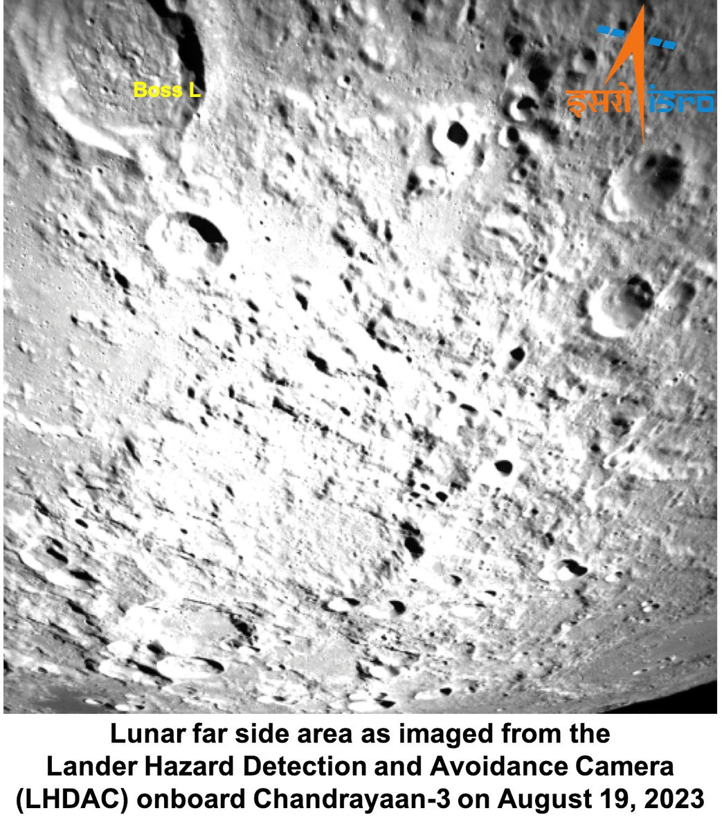 Chandrayaan 3 Moon Pictures Captured