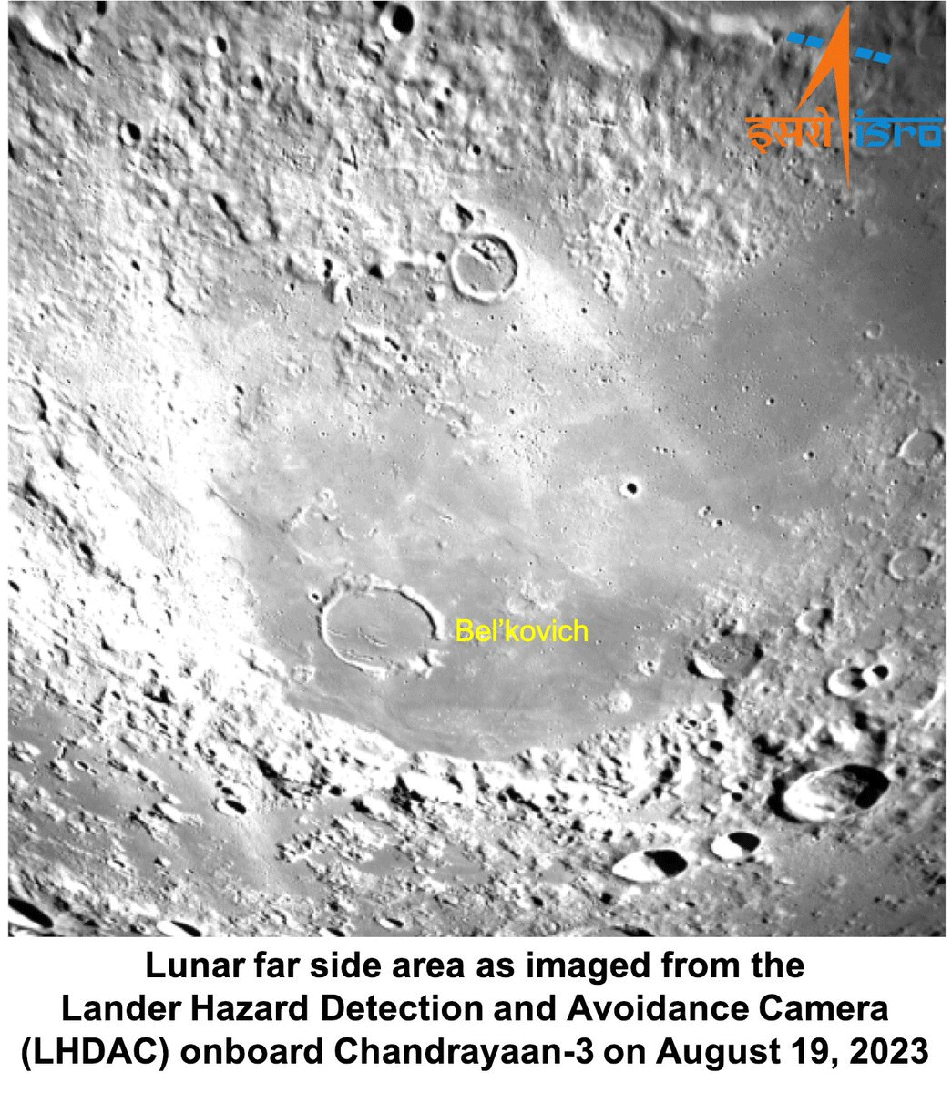 Chandrayaan 3 Moon Pictures Captured
