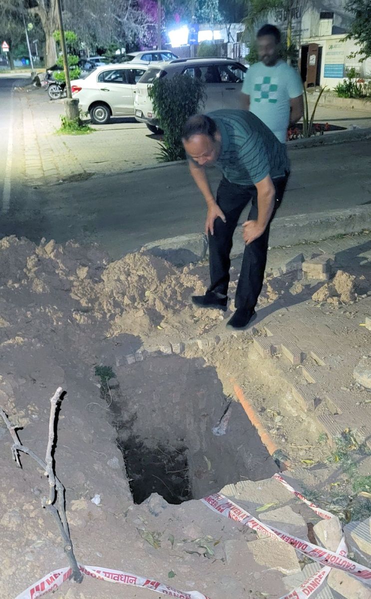 Dug Alongside the Road