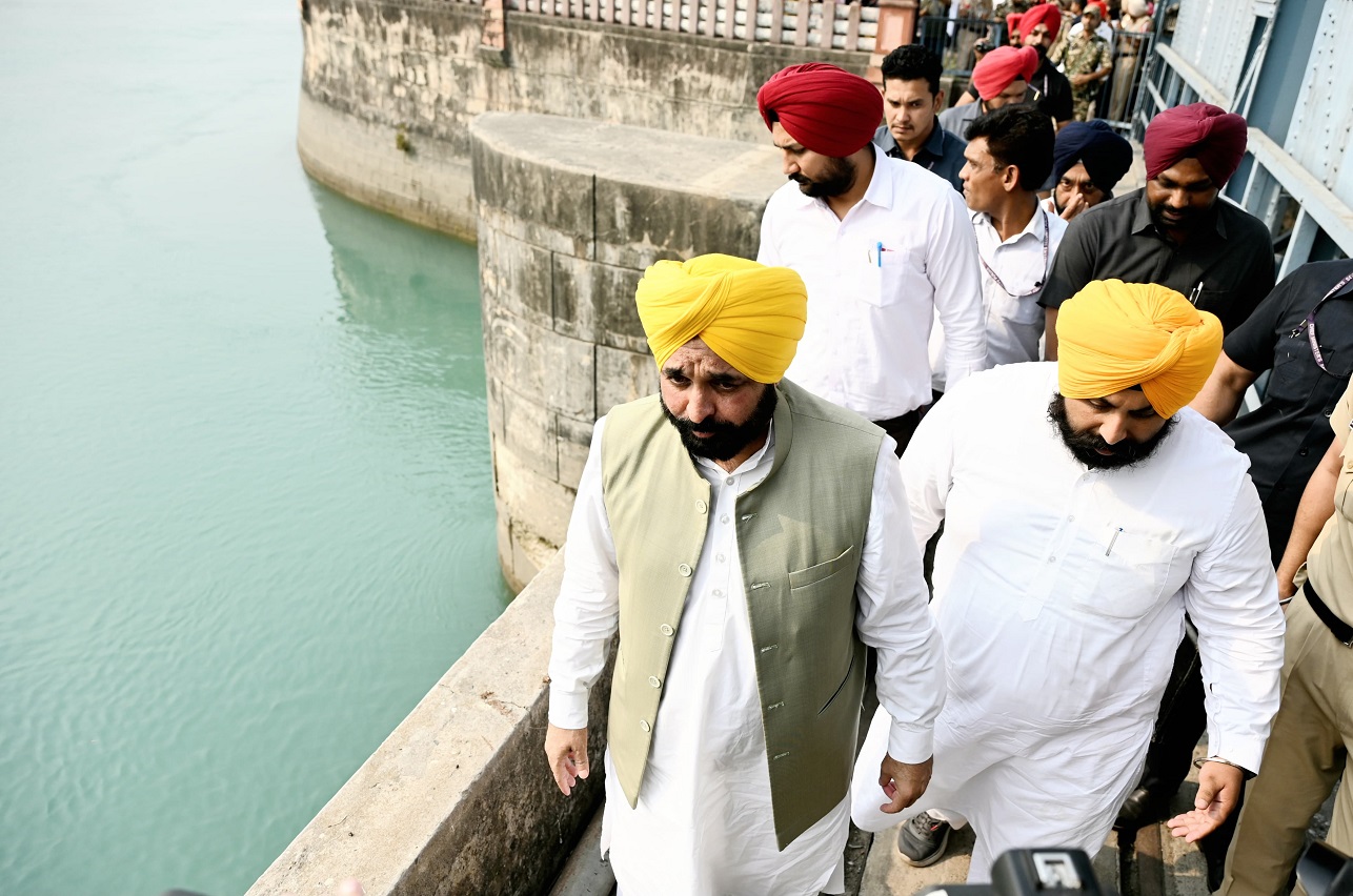 Chief Minister Bhagwant Singh Mann reached Nangal Dam