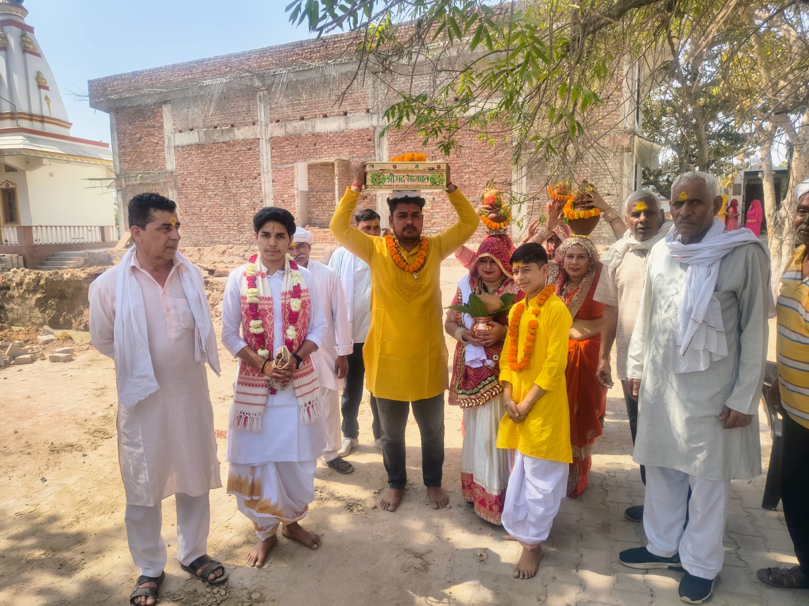 Shrimad Bhagavat Katha Week Begins in Baghaula