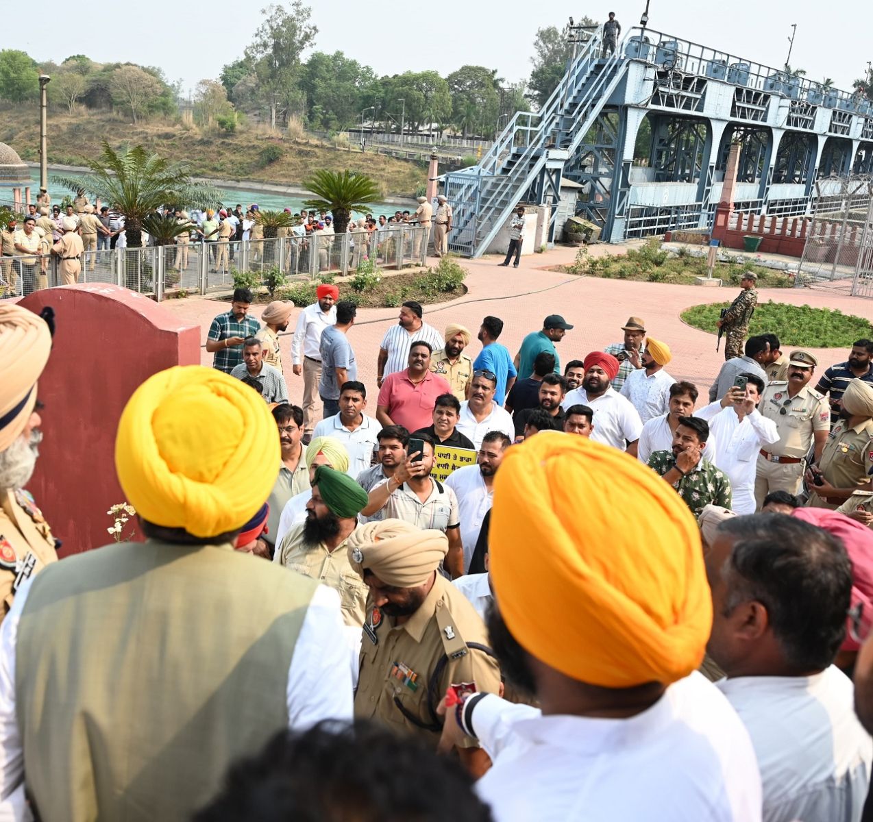 Chief Minister Bhagwant Singh Mann reached Nangal Dam