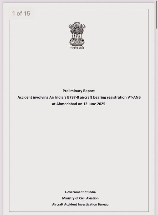 Ahmedabad Plane Crash Report