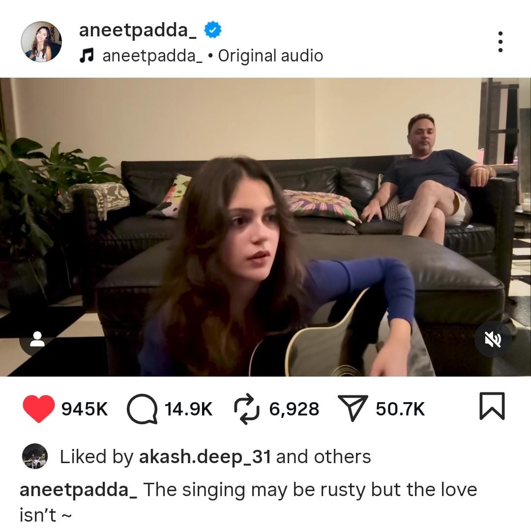 Aneet Padda’s Heartwarming Saiyaara Performance With Father Goes Viral