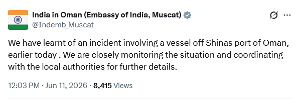 Another Ship Attack Near Oman After US Navy Kills Three Indian Mariners