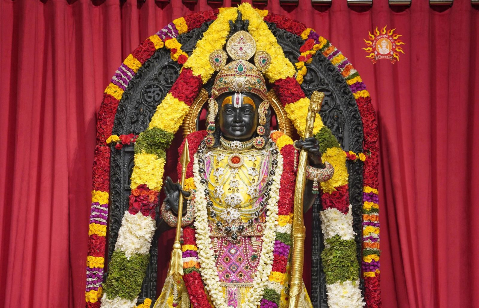 Ayodhya Ramlala Surya Tilak Divya Abhisheka Ram Navami Occasion