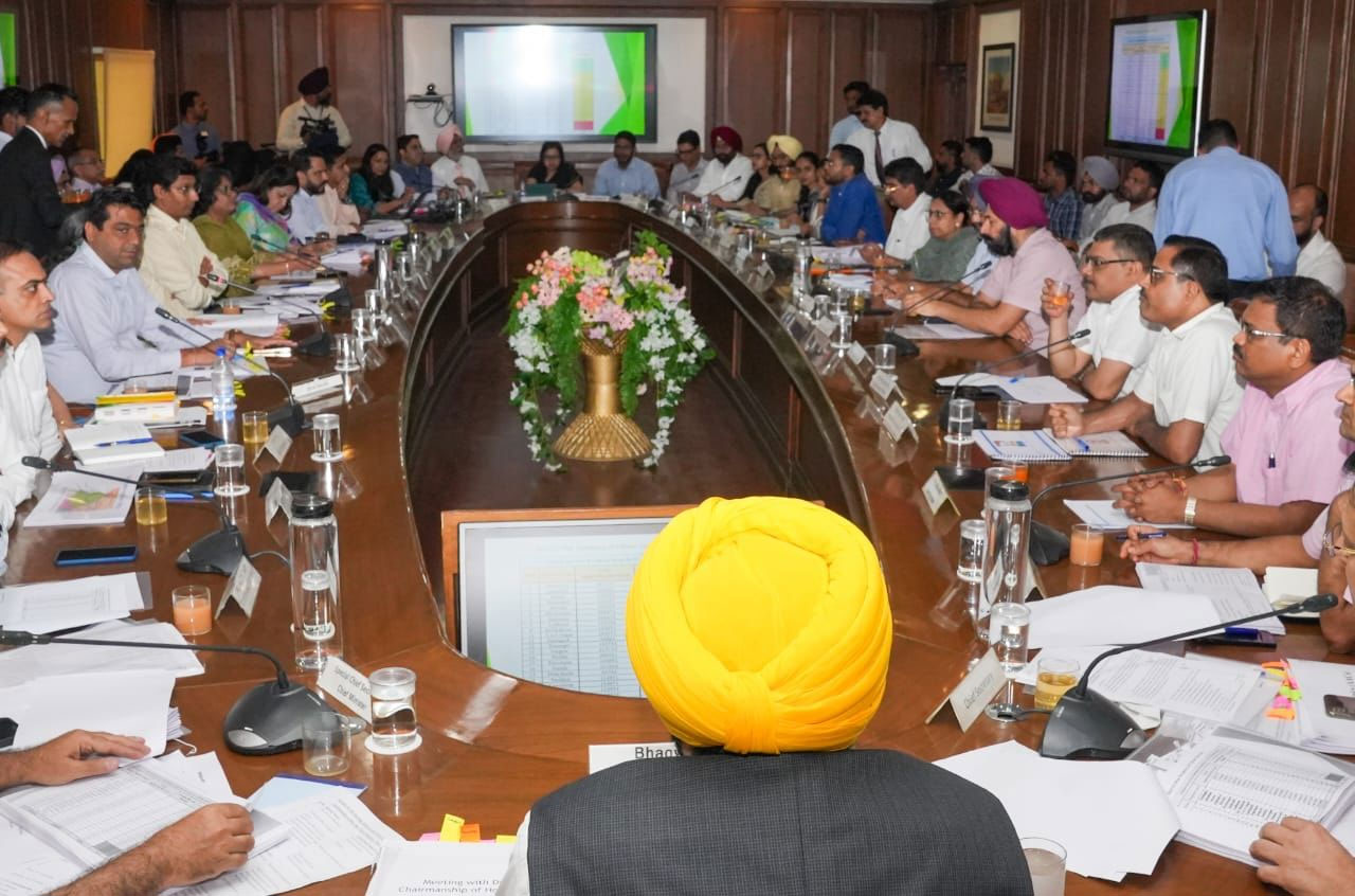 CM Bhagwant Mann Meeting with DCs in Punjab