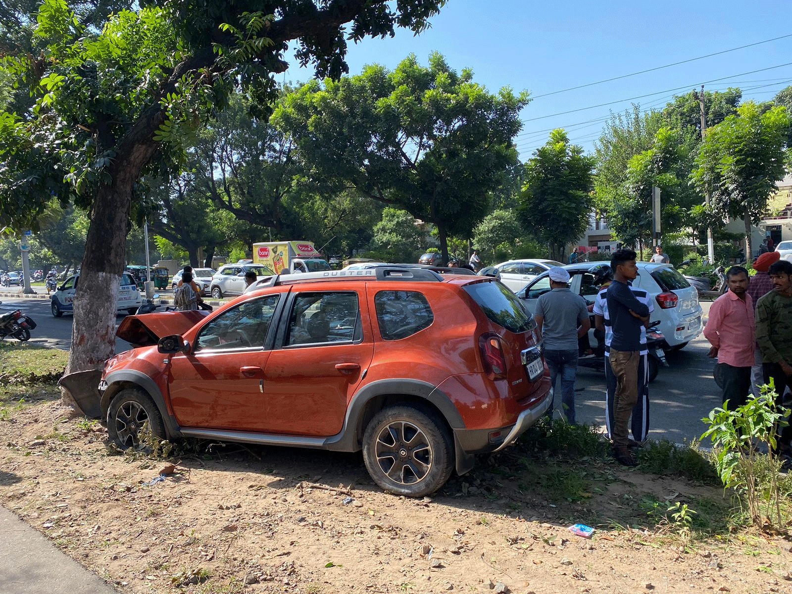 Chandigarh 27C Renault Duster SUV Car Accident Video