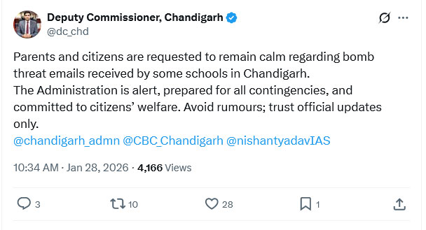 Chandigarh Schools Bomb Threat
