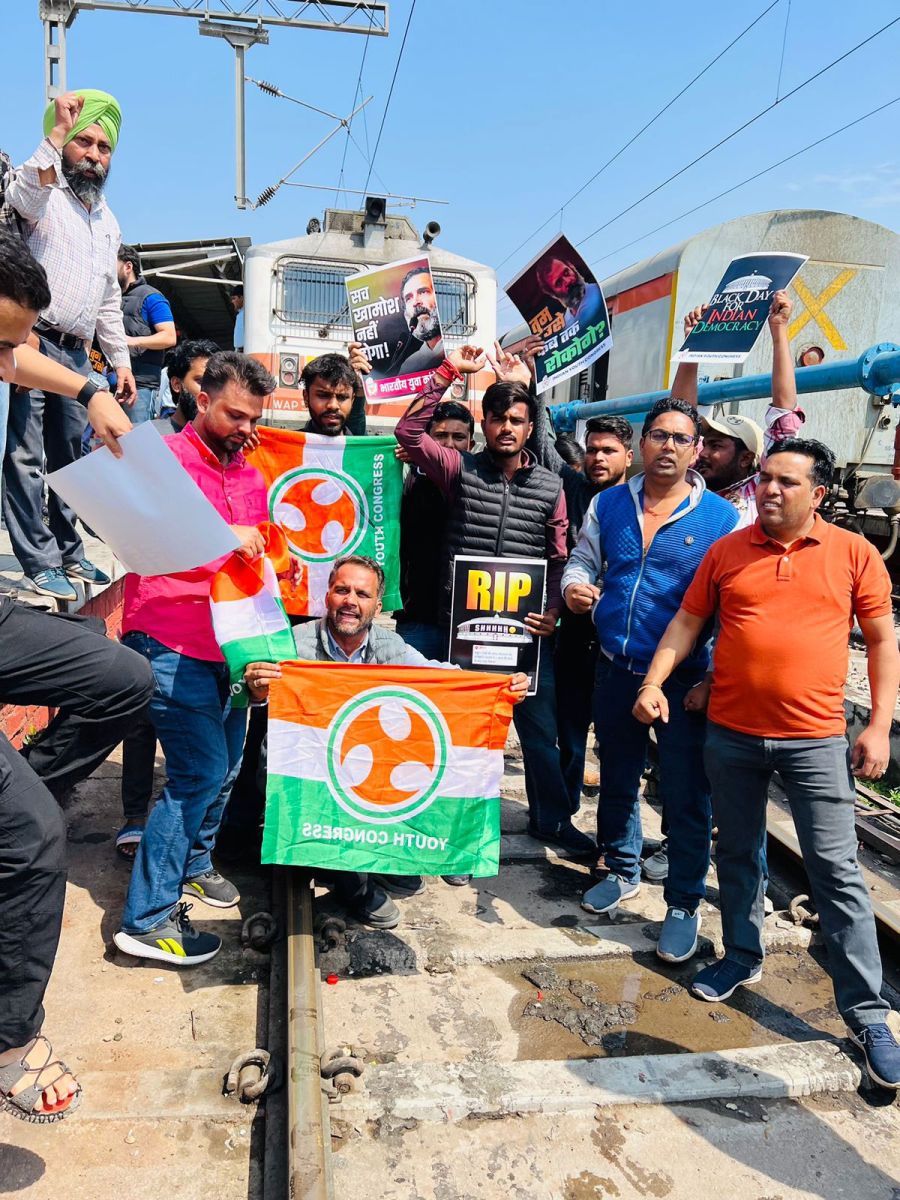 Chandigarh Youth Congress Protest