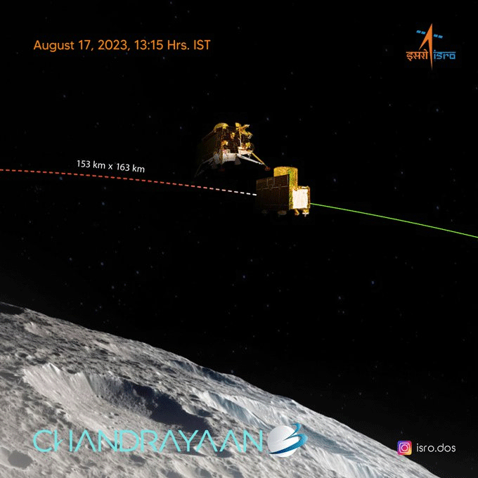 Chandrayaan-3 Lander Separates From Propulsion