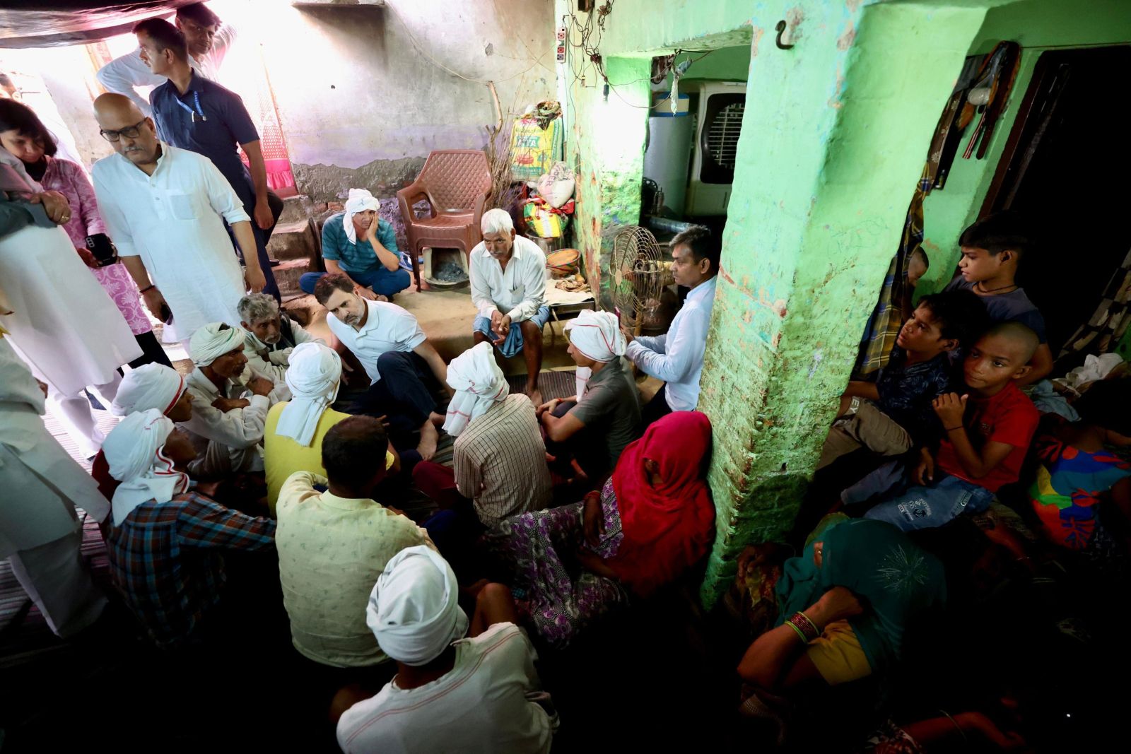 Congress MP and Lok Sabha LoP Rahul Gandhi met Hathras Stampede Victims