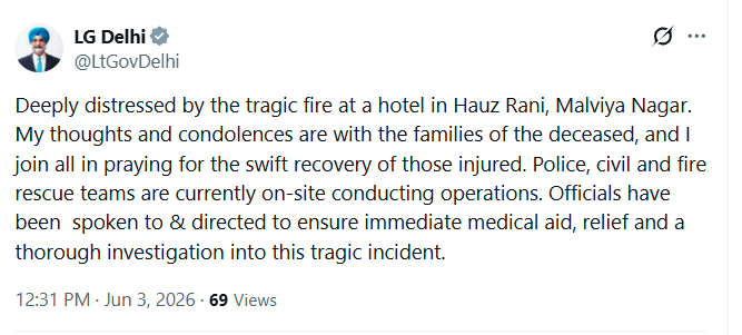 Delhi Malviya Nagar Restaurant Fire 21 Deaths Tragedy