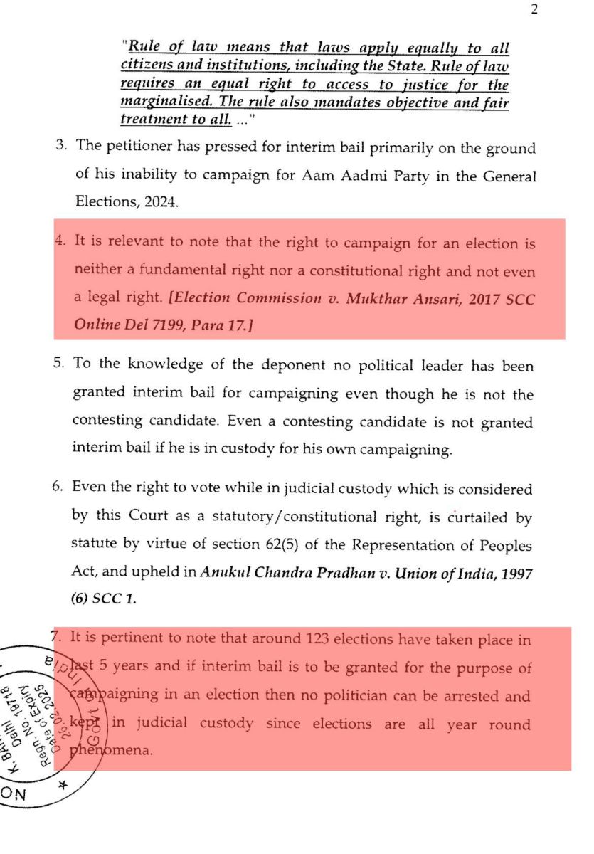 ED Files Affidavit in Supreme Court On Kejriwal Interim Bail Update