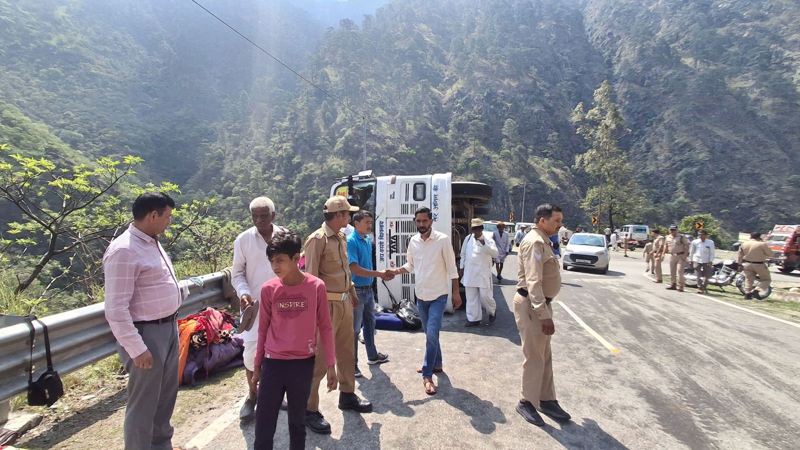 Gangotri Highway Passengers Bus Overturned Accident News