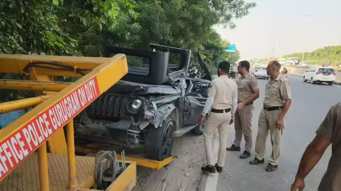 Gurugram Thar Accident on Delhi-Jaipur Highway Five Dead With Three   Girls