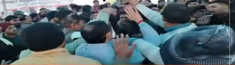 Haryana BJP Workers Scuffle