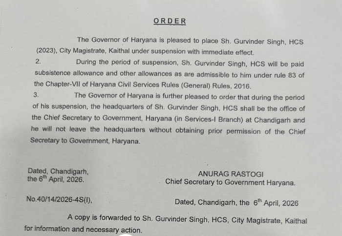  Haryana HCS Officers Suspended By Nayab Saini Government 
