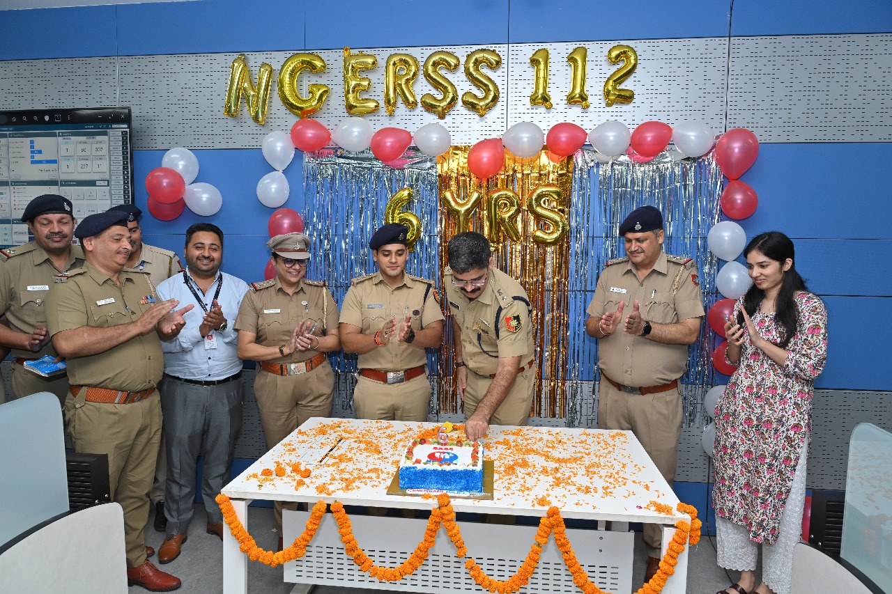  Chandigarh Dial-112 Completes 6 Years, Police Celebrate
