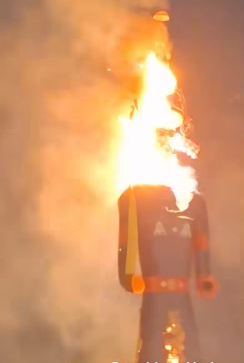 Dussehra Ravan Dahan 2025 Panchkula 180 Feet Ravan Dahan Kumbhakarna Meghnad