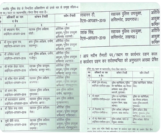 उत्तर प्रदेश शासन ने बुधवार को भी प्रशासनिक बदलाव किए। पुलिस महकमे में 15 आईपीएस अधिकारियों के तबादले किए गए हैं। गौरतलब है कि शासन ने मंगलवार देर रात भी बड़ा प्रशासनिक हैरफेर किया था। कल शासन की ओर से करीब दो दर्जन आईएएस अधिकारियों का तबादला किया गया था। 