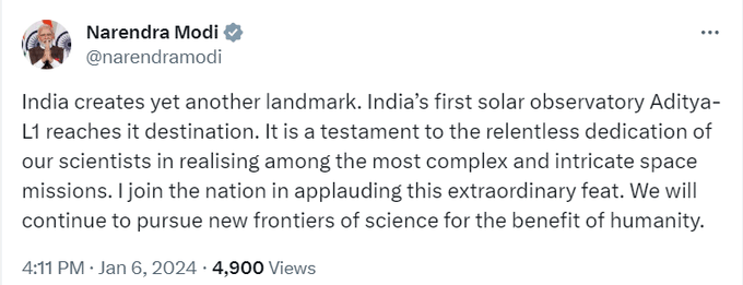 ISRO Mission Aditya-L1 Reaches Its Final Destination Halo Orbit L1 Point