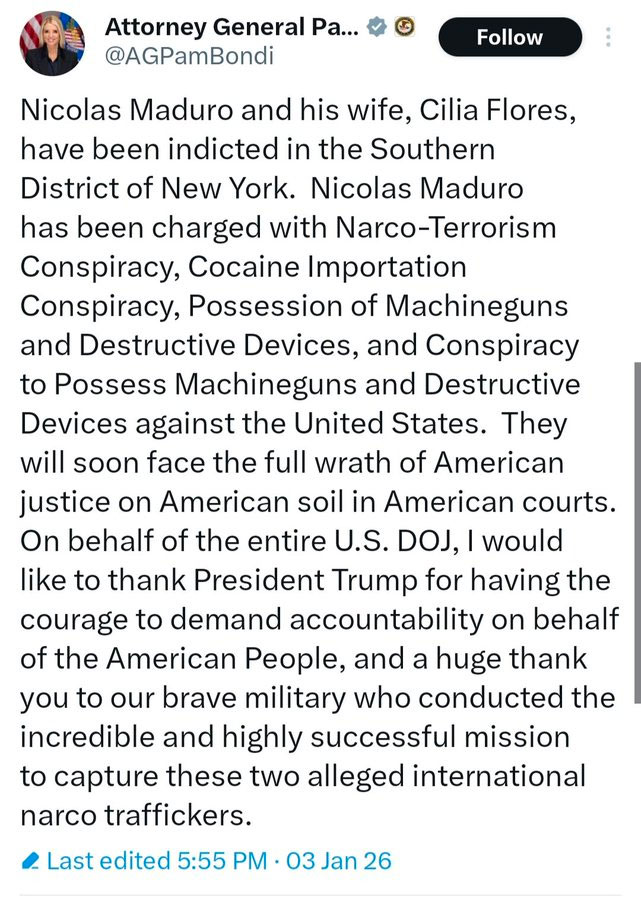 US Military Operation in Venezuela