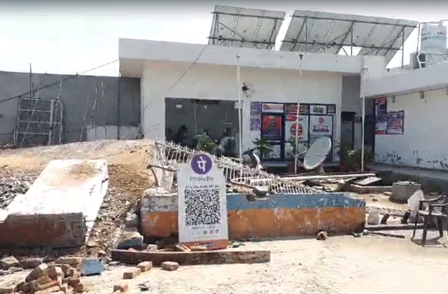 Jalandhar Petrol Pump Roof Collapse