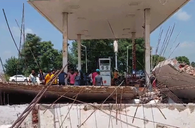 Jalandhar Petrol Pump Roof Collapse