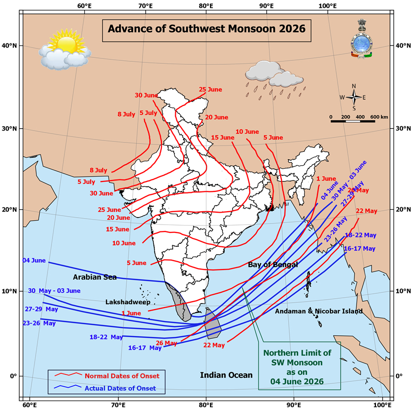 Monsoon 2026 Map