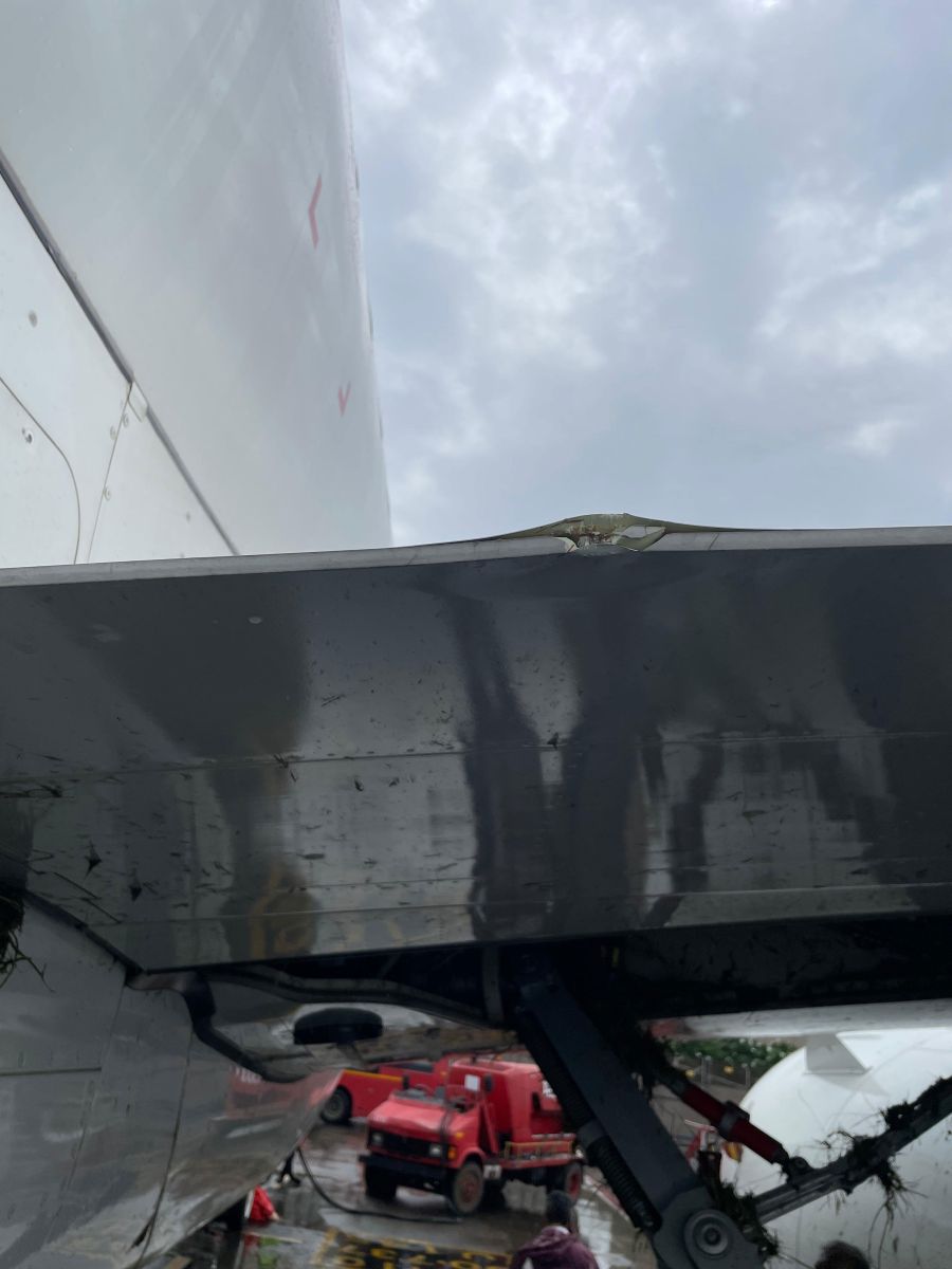 Mumbai Airport Plane Sliped At Runway During Landing From Kochi