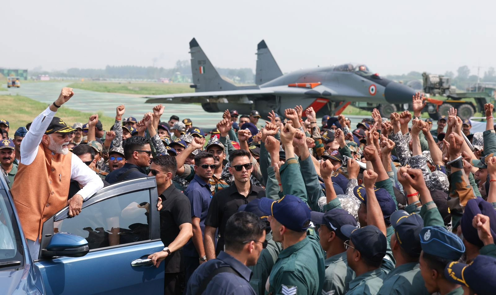 PM Modi at Adampur Air Base