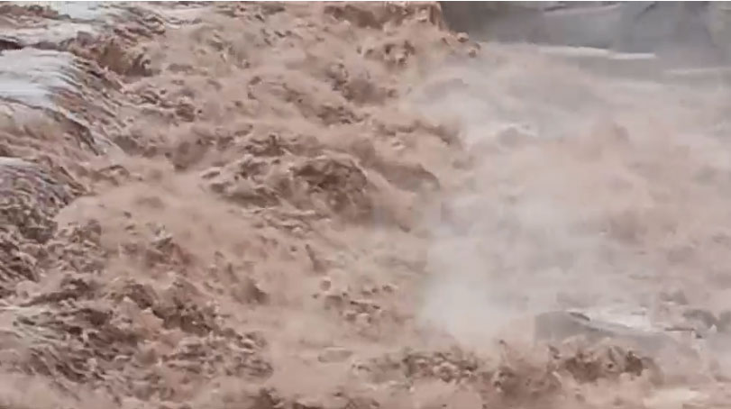   Panchkula Ghaggar River Water Level Cross Danger Mark High Alert