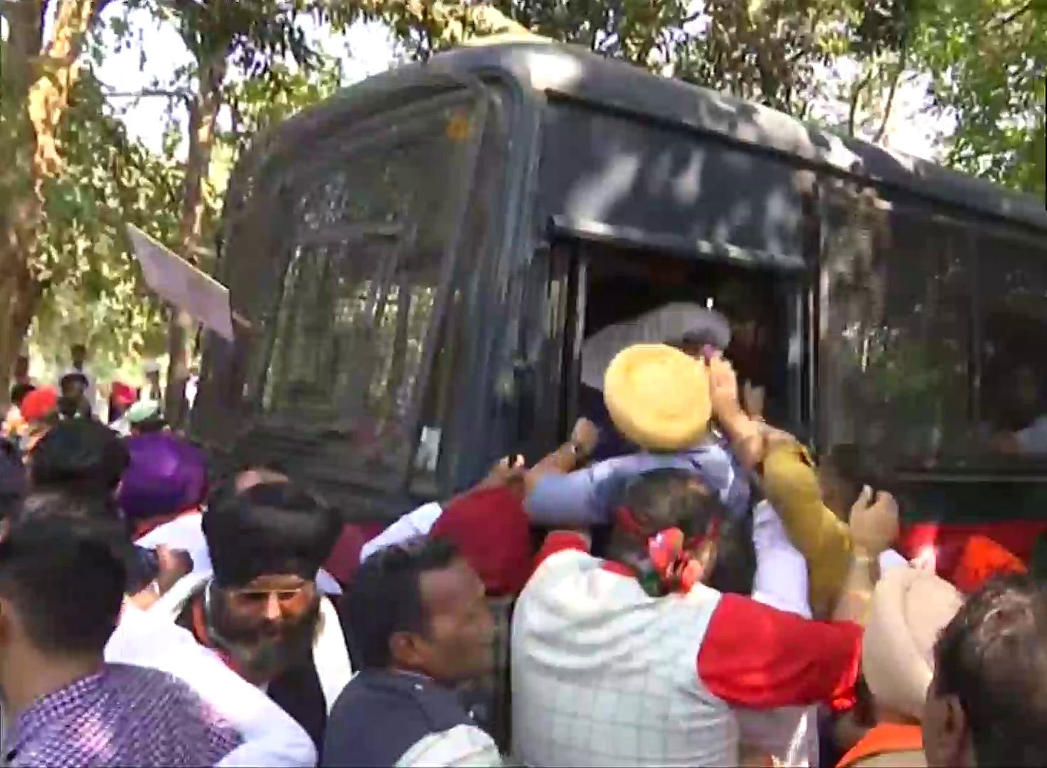 Punjab BJP Leaders-Workers Protest in Chandigarh
